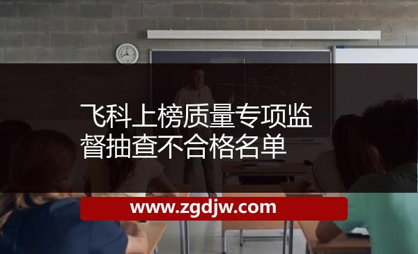 飛科上榜質(zhì)量專項(xiàng)監(jiān)督抽查不合格名單 