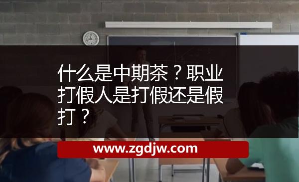 什么是中期茶？職業(yè)打假人是打假還是假打？ 