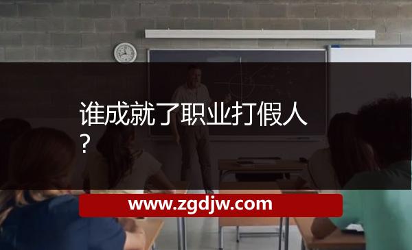誰成就了職業(yè)打假人? 