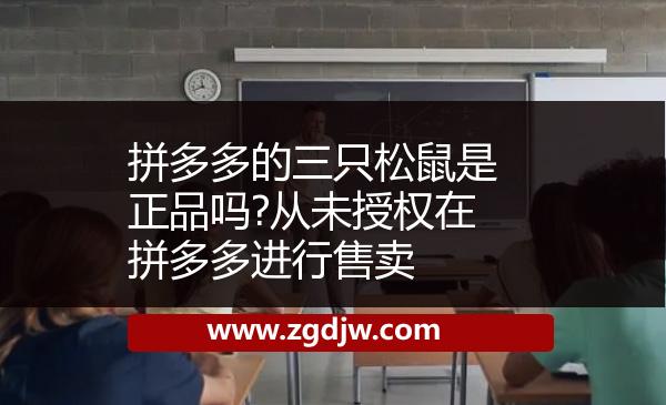 拼多多的三只松鼠是正品嗎?從未授權(quán)在拼多多進(jìn)行售賣(mài) 